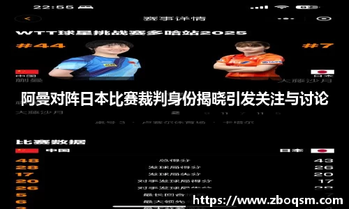 阿曼对阵日本比赛裁判身份揭晓引发关注与讨论